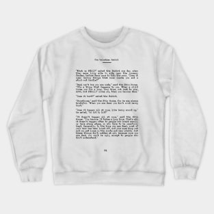 Becoming Real - Inspirational Quote from the Velveteen Rabbit Crewneck Sweatshirt